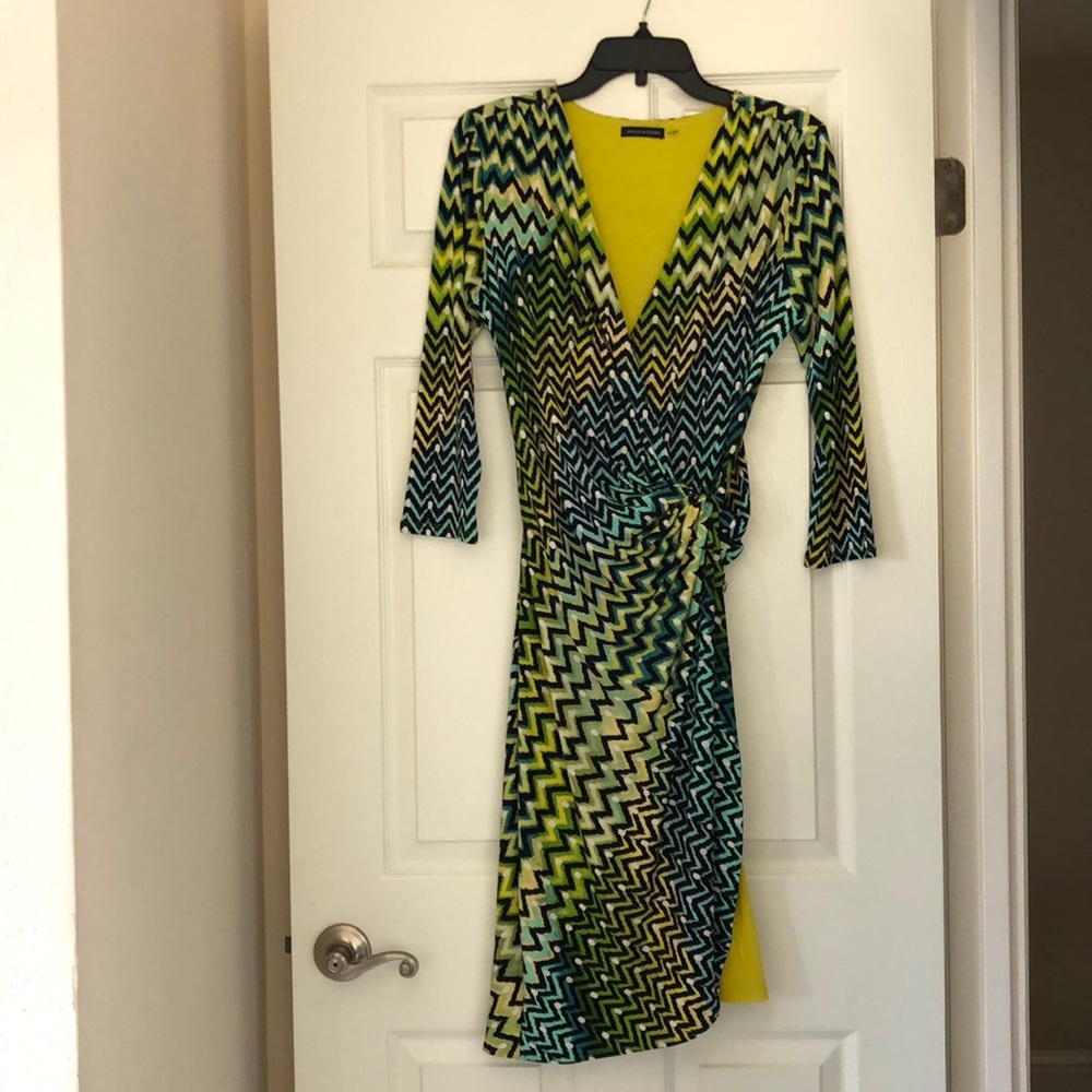 Josie Natori multi color dress